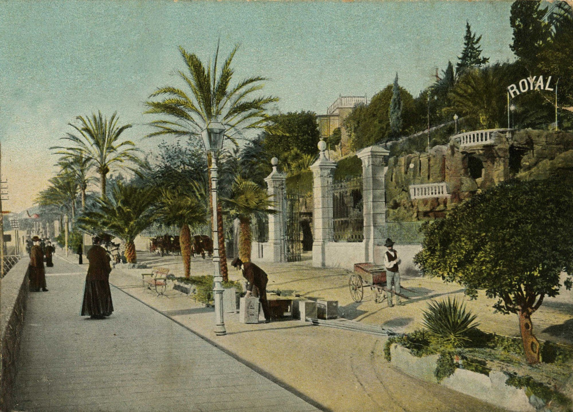 Royal Hotel Sanremo Servis gambar The Royal Hotel in 1910